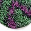 2MM Natural Ruby Zoisite Gemstone Grade AAA Micro Faceted Round Loose Beads 15.5 inch Full Strand (80009336-P26)