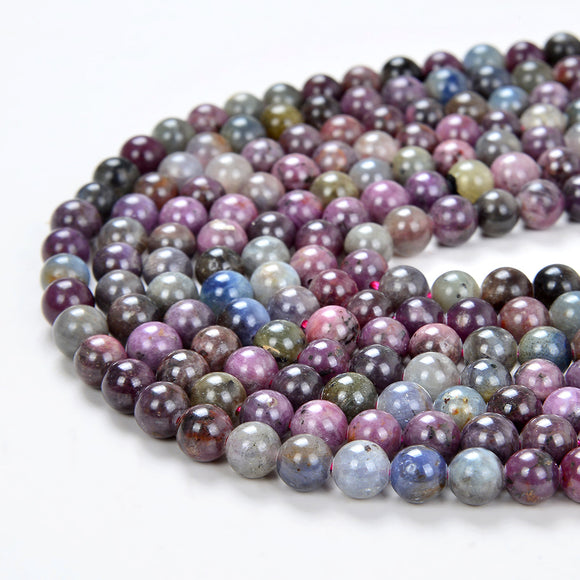 Ruby Sapphire Gemstone Grade AA Round 6-7mm 7mm 7-8mm 8-9mm Loose Beads (A277)