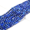 5MM Natural Lapis Lazuli Gemstone Grade AA Micro Faceted Round Loose Beads 15 inch Full Strand (80009391-P29)