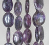 20X15mm Dark Purple Lepidolite Gemstone Grade AB Oval Loose Beads 7.5 inch Half Strand (90187936-662)