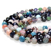 6MM Multi Mix Gemstones Gemstone Grade AA Faceted Round Loose Beads (D213)