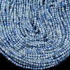 4MM Natural Kyanite Gemstone Grade AAA Micro Faceted Round Loose Beads 15 inch Full Strand (80017288-P74)