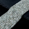 4MM Natural Green Phantom Quartz Gemstone Grade A Micro Faceted Diamond Cut Cube Loose Beads (P41)