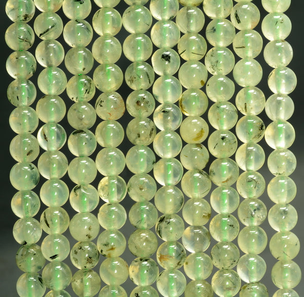 6mm Green Prehnite Gemstone Grade Aa Round Loose Beads 15.5 Inch Full Strand (80007377-A258)