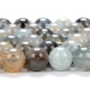 10MM Natural Aquamarine With Inclusions Gemstone Grade A Round Loose Beads (D408)