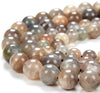 Natural Orange Gray Sunstone Gemstone Grade AA Round 6MM 8MM Loose Beads (D311)