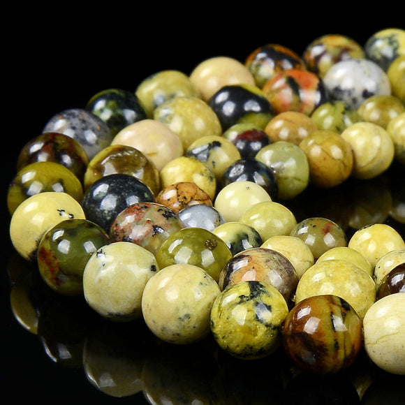 New Found Rare Natural Australia Iron Turquoise Gemstone Round 3MM 4MM 5MM 6MM 7MM Loose Beads (D393)