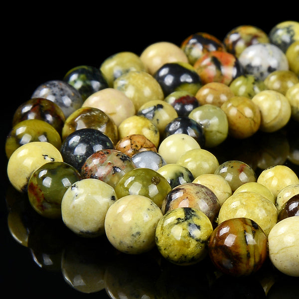 New Found Rare Natural Australia Iron Turquoise Gemstone Round 3MM 4MM 5MM 6MM 7MM Loose Beads (D393)