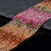 2MM Natural Multi Color Tourmaline Gemstone Grade AAA Micro Faceted Round Loose Beads 15 inch Full Strand (80017476-P78)