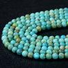 4MM Natural Turquoise Gemstone Round Loose Beads 15.5 inch Full Strand (80009581-P47)