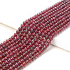 Natural Deep Red Garnet Gemstone Grade AAA Round 3MM 4MM Loose Beads 15 inch Full Strand (P60)