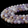 8MM Natural Flower Dream Amethyst Gemstone Grade A Round Loose Beads (D209)