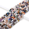 5MM Natural Multi Color Galaxy Mix Stones Gemstone Micro Faceted Round Loose Beads 15.5 inch Full Strand (80009449-P33)