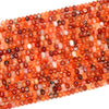 10X6MM Natural Carnelian Agate Gemstone Grade AAA Faceted Rondelle Loose Beads (D346)