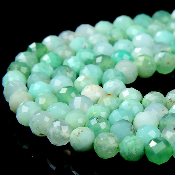 4MM Natural Chrysoprase Gemstone Grade AAA Micro Faceted Round Loose Beads 15 inch Full Strand (80017383-P77)