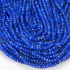 4X3MM Lapis Blue Jade Gemstone Grade AAA Faceted Rondelle Loose Beads 13.5 inch Full Strand (80009518-P38)