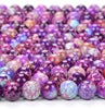 Dyed Galaxy Sea Sediment Imperial Jasper Gemstone Grade AAA Round 6MM 8MM Loose Beads (D351)