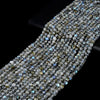 4MM Labradorite Gemstone Grade AA Micro Faceted Square Cube Loose Beads (P21)