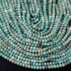 4X3MM Natural Peruvian Amazonite Gemstone Grade AA Micro Faceted Lantern Loose Beads (P36)