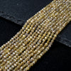 3MM Natural Golden Yellow Tanzanite Gemstone Grade AAA Micro Faceted Round Loose Beads 15.5 inch Full Strand (80009407-P30)