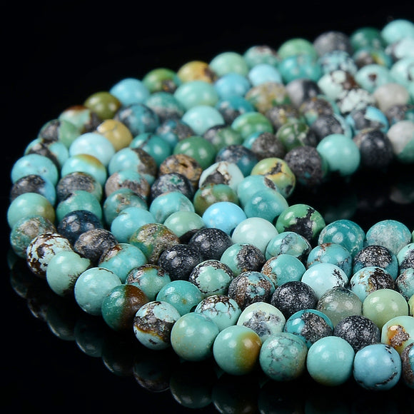 Natural Turquoise Gemstone Grade AA Round 2MM 3MM 4MM Loose Beads 15 inch Full Strand (P74)