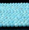 Matte Turquoise Blue Gemstone Round 5MM 6MM Loose Beads 15 inch Full Strand (D294)