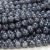 Natural Black Tourmaline Rutilated Quartz Black White Gemstone Grade AAA Round 5MM 6MM 7MM 8MM Loose Beads (D165)