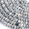 9X5MM Natural Granite Gemstone Grade AAA Faceted Rondelle Loose Beads (D346)