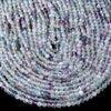 4MM Natural Fluorite Gemstone Grade AA Micro Faceted Round Loose Beads 15 inch Full Strand (80016229-P51)