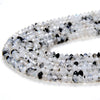 3X2MM Natural Rainbow Moonstone Gemstone Grade A Bicone Faceted Rondelle Saucer Loose Beads 15 inch Full Strand (80009470-P34)