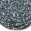 Natural Silvery Gray Eagle Eye Gemstone Grade AAA Micro Faceted Round 2MM 3MM 4MM Loose Beads 15 inch Full Strand (P54)