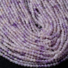 4MM Natural Lavender Amethyst Gemstone Grade A Micro Faceted Round Loose Beads 15.5 inch Full Strand (80009425-P32)