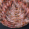 4MM Natural Multi Color Mozambique Carnelian Agate Gemstone Grade AAA Micro Faceted Round Loose Beads 15.5 inch Full Strand (80009383-P29)
