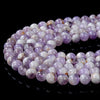 8MM Natural Flower Dream Amethyst Gemstone Grade AA Round Loose Beads (D209)