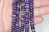 8X5-8X4mm Purple Lepidolite Gemstone Grade AA Rondelle Loose Beads 16 inch Full Strand (90187998-673)