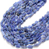 Raw Natural Tanzanite Gemstone Grade AAA Nugget Pebble Irregular Rough Organic 5-8MM 8-12MM 9-15MM Loose Beads (D266)