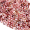 Natural Strawberry Lepidocrocite Quartz Gemstone Grade AAA Faceted Rondelle 7X4MM 8X5MM Loose Beads (D348)