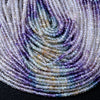3X2MM Natural Multi Color Fluorite Gemstone Grade AAA Micro Faceted Rondelle Loose Beads 15 inch Full Strand (80009476-P35)