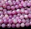 Rare New! Natural Ruby Purple Pink Gemstone Grade AAA Micro Faceted Round  6MM 7MM Loose Beads (D224)
