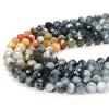 Natural Eagle Eye Multi Color Gemstone Grade AA Micro Faceted Round 2MM 4MM Loose Beads 15 inch Full Strand (P29)