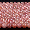 Natural Strawberry Lepidocrocite Quartz Gemstone Grade AAA Round 6MM 8MM Loose Beads (D312)