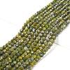 4MM Natural Epidote Pyrite Inclusion Gemstone Grade AAA Micro Faceted Round Loose Beads 15.5 inch Full Strand (80009433-P32)