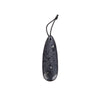 60X20MM Natural Smooth Shungite Gemstone Grade AAA Teardrop Pendant 1 Bead (80008569-D49)