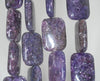 25X18mm Purple Lepidolite Gemstone Grade AA Rectangle Loose Beads 7.5 inch Half Strand (90188845-703C)