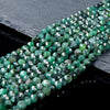 5MM Natural Colombia Emerald Gemstone Grade AAA Micro Faceted Round Loose Beads (P74)