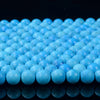 10MM Blue Turquoise Gemstone Round Loose Beads 15 inch Full Strand (80016519-D294)