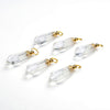49X15MM Natural Rock Crystal Clear Quartz Gemstone Perfume Bottle Pendant Faceted Point, Essential Oil Bottle Beads 1 Bead (80017250-P71)