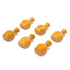33X20X12MM Natural Yellow Mookaite Gemstone Perfume Bottle Pendant Faceted, Essential Oil Bottle Beads 1 Bead (80017225-P70)