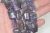 20X15mm Dark Purple Lepidolite Gemstone Grade A Rectangle Loose Beads 7.5 inch Half Strand (90187881-667)