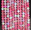 5MM Matte Aura Quartz Gemstone Pink Round 15 Inch Full Strand (80007268-A251)